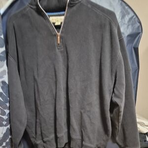 Tommy Bahama Black Half-Zip Sweater